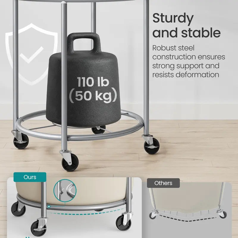 Tidy Rolling Laundry Hamper
